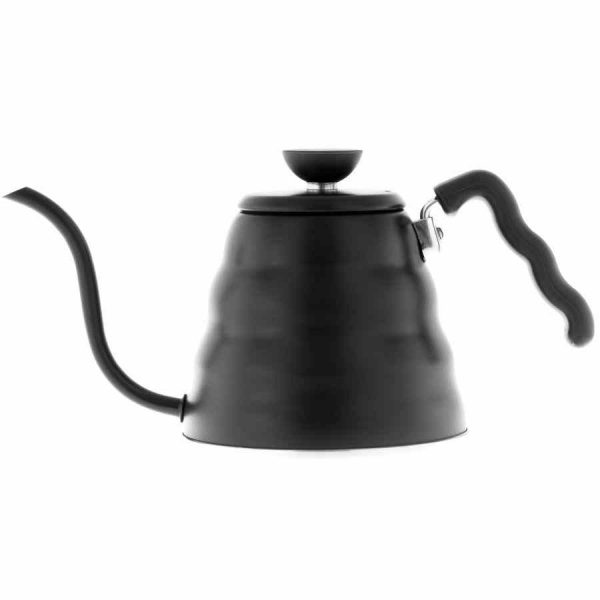 Chaleira Hario Buono em aço inoxidável 1,2 l, preta - Elegância e durabilidade para preparar as melhores infusões em casa. Compre online!