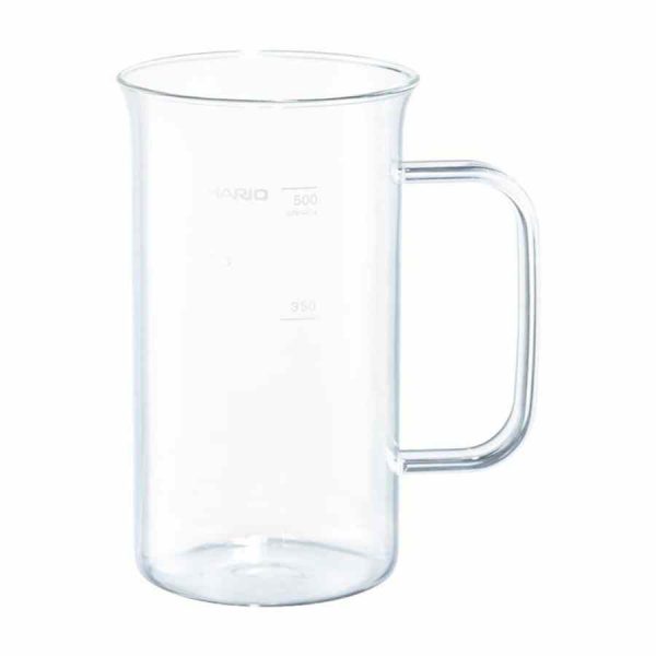 Caneca de cerveja de alta qualidade da Hario Craft Science Beaker 500 ml para os apreciadores de cerveja artesanal. Aprecie a bebida com estilo!