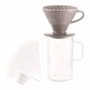 Conjunto de Servidor Hario Craft Science Beaker e Gotejador V60-02, Equipamento de Cafetaria de Qualidade Premium. Compre Online Agora!