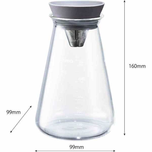 Frasco de chá elegante Hario Craft Science 500 ml para apreciadores de chá. Encomende já este jarro de chá cônico de alta qualidade!