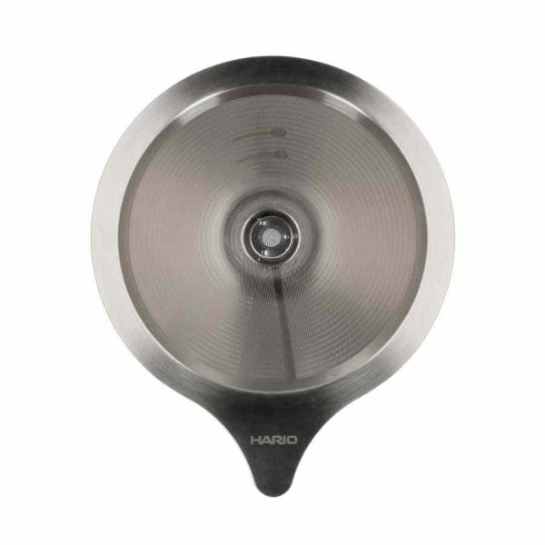 Gotejador de metal de malha dupla Hario V60-01 para café de excelência, durável e elegante. Melhore sua experiência de degustação de café!
