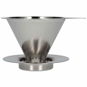 Gotejador de metal de malha dupla Hario V60-01 - Cafeteira de precisão para café perfeito, design elegante e durável. Compre online agora!
