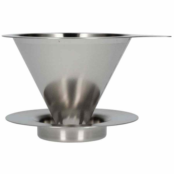 Gotejador de metal de malha dupla Hario V60-01 - Cafeteira de precisão para café perfeito, design elegante e durável. Compre online agora!