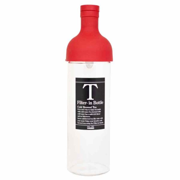 Garrafa filtrada Hario Chá Frio de 750 ml - Frescura e praticidade garantidas! Ideal para desfrutar de um chá gelado delicioso em casa.
