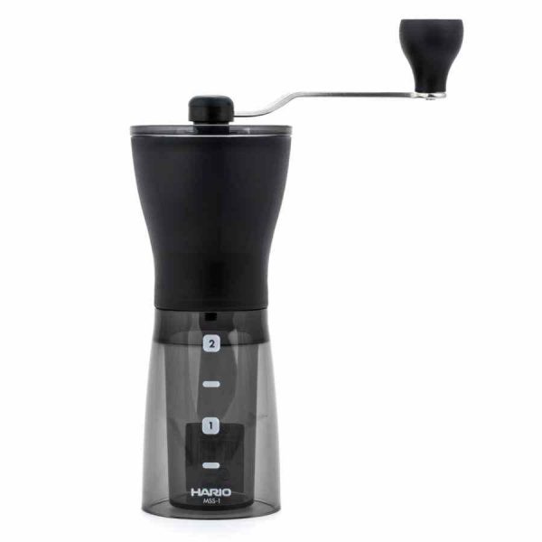 Moedor de café Hario Mini Slim Plus - Trituração perfeita para seu café fresco, compacto e eficiente. Compre online agora!