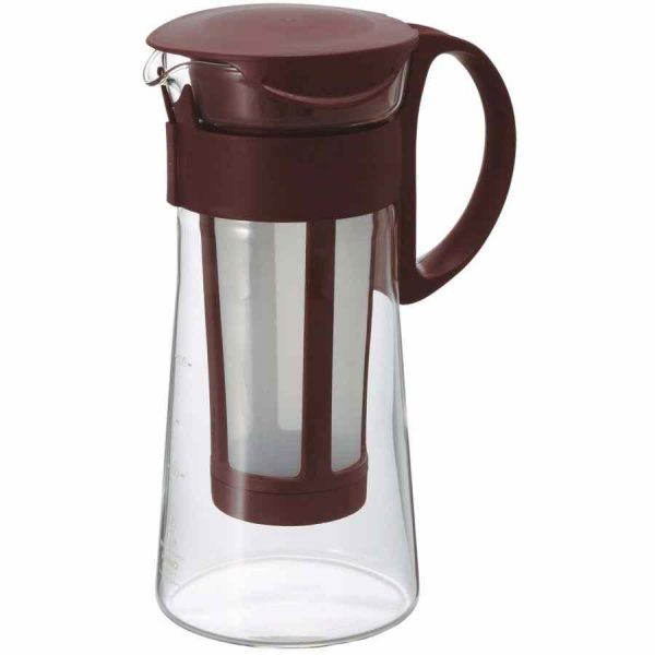 Frasco de vidro Hario Mizudashi Cold Brew 600 ml para café gelado, design elegante e durável para extração suave e refrescante.