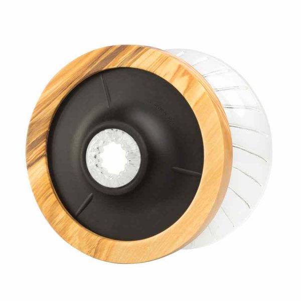 Gotejador de vidro Hario Olive Wood V60 tamanho 02 - Elegância e precisão para o seu café. Utensílio de alta qualidade para baristas em casa.