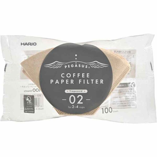 Filtros de Papel Café Marrom Hario Pegasus Tamanho 02, 100 un - Aprecie o seu café com elegância e praticidade com estes filtros premium da Hario. Ideal para os amantes de café!