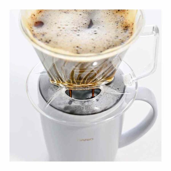 Gotejador de café Hario Pegasus tamanho 01 em plástico transparente para um café perfeito. Ideal para os amantes de café!