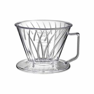 Gotejador de café Hario Pegasus tamanho 02. Design premium em plástico transparente para degustar café como um especialista. Compre já!