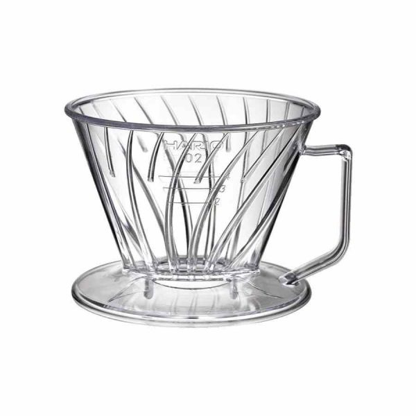 Gotejador de café Hario Pegasus tamanho 02. Design premium em plástico transparente para degustar café como um especialista. Compre já!