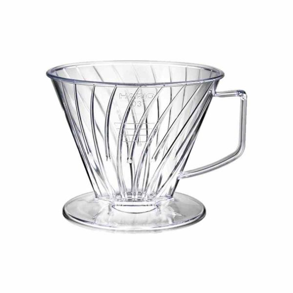 Gotejador de café Hario Pegasus tamanho 03 em plástico transparente para saborear o café perfeito em casa. Compre online!