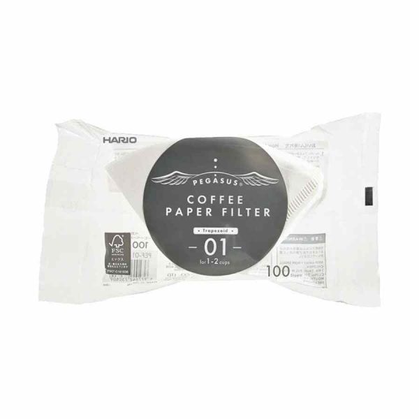 Filtros de Papel Café Hario Pegasus Tamanho 01, 100 un - Desfrute do seu café com qualidade premium, embalagem com 100 filtros. Compre agora!