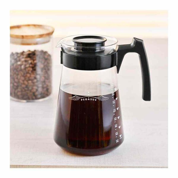 Servidor de vidro Hario Pegasus para servir café com elegância e estilo, ideal para amantes de café exigentes. Compre online!