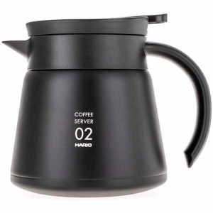 Jarra Isolada em Aço Inox Hario V60 02 - 600 ml: mantém seu café quente por mais tempo. Design elegante para sua cozinha. Compre online!