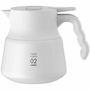 Jarra de Café Hario V60-02 PLUS 600 ml em Aço Inoxidável Isolado para Servir Café Fresco Quente - Durabilidade e Qualidade Premium