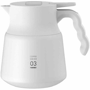 Servidor Isolado em Aço Inoxidável Hario V60-03 PLUS 800 ml - Mantém a temperatura ideal do café fresco. Perfeito para os amantes de café!