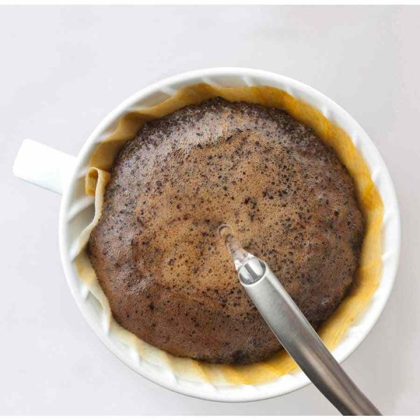 Gotejador de café em cerâmica Hario V60 tamanho 02 - Aprecie o café perfeito com este equipamento premium para preparo de café. Ideal para os amantes de café.
