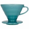 Gotejador de café em cerâmica Hario V60 tamanho 02 para extração perfeita de café fresco. Ideal para os amantes de café exigentes.