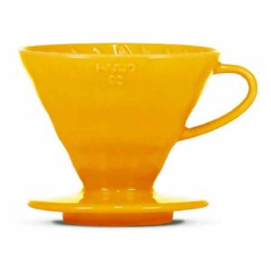 Gotejador de café Hario V60 em cerâmica tamanho 02 - preparo de café perfeito, design premium para entusiastas do café. Compre online!