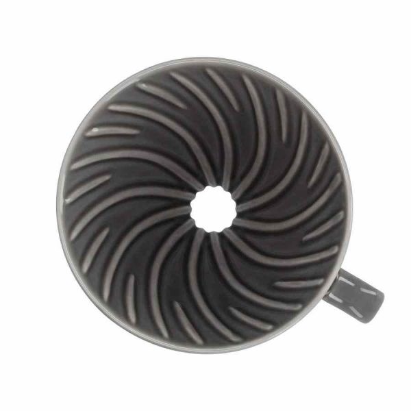 Gotejador de café em cerâmica Hario V60 tamanho 02 - preparo perfeito de café artesanal. Compatível com filtros V60. Ideal para apreciadores exigentes.