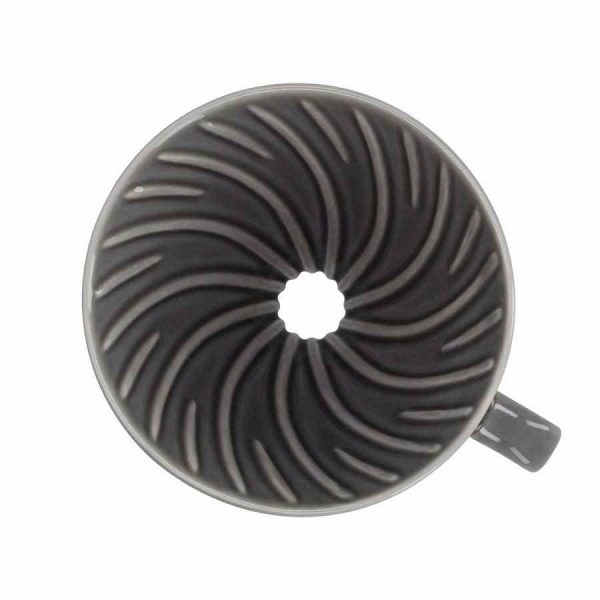 Gotejador de café em cerâmica Hario V60 tamanho 02 - Aprecie o ritual do café perfeito com este elegante equipamento de qualidade superior para preparo de café. Ideal para amantes de café exigentes.