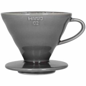 Gotejador de café Hario V60 em cerâmica, tamanho 02 - Desfrute de um café perfeito com este acessório de qualidade premium. Ideal para a sua rotina matinal!