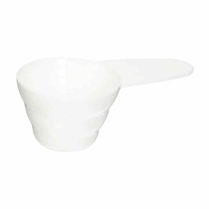 Colher medidora de café Hario V60 12g, em plástico branco para precisão nas suas receitas de café especial. Ideal para cafeteira Hario V60.