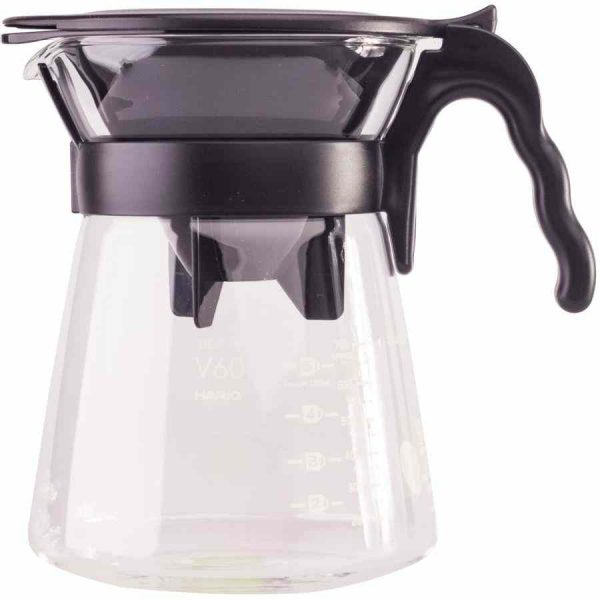 Servidor Drip-In Hario V60 Tamanho 02, 700 ml - Adquira já este elegante e prático servidor para café online! Ideal para um delicioso café fresco em casa.
