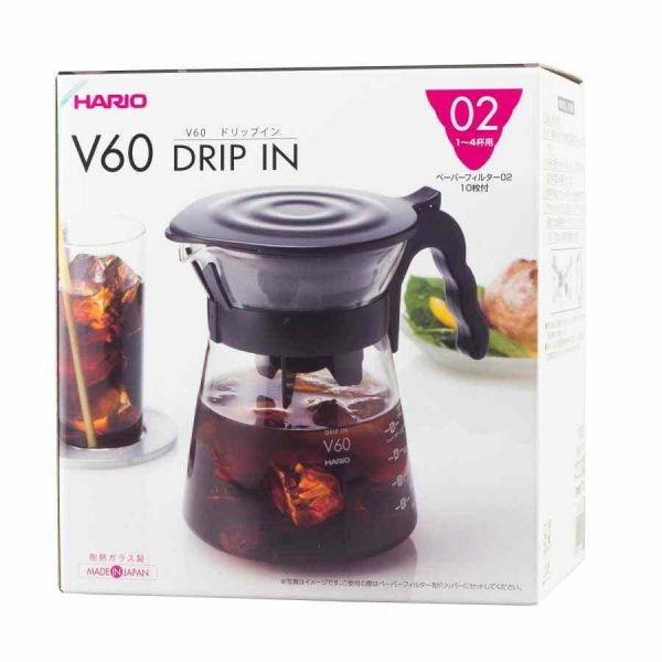 Servidor Drip-In Hario V60 Tamanho 02, 700 ml - Design elegante para café perfeito em casa. Compre online agora!