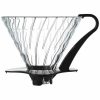 Gotas de sabor: Gotejador de café de vidro Hario V60 tamanho 03, preto - Desfrute do café perfeito em casa ou no escritório