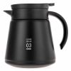 Servidor Hario V60 inox isolado, 800 ml, preto - Elegante e funcional para preparar café. Mantém a temperatura ideal. Adquira já!