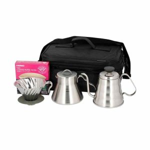 Conjunto de café premium para desfrutar ao ar livre - Hario V60, a escolha perfeita para apreciadores de café exigentes.