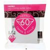 Filtros de papel de café Hario V60 tamanho 02, 100 unidades, qualidade premium para cafeteira V60. Melhore seu café com estes filtros de papel!