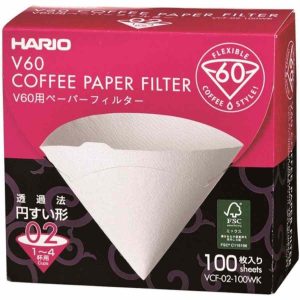 Caixa de Filtros de Papel de Café Hario V60 Tamanho 02 - Melhore seu Café com Estes Filtros de Papel Premium para Baristas Exigentes.