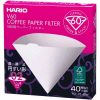 Caixa de filtros de papel de café Hario V60 tamanho 02 para preparar café fresco e delicioso em casa. Compatível com Hario V60 02.