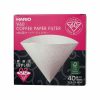 Pacote de Filtros de Papel Hario V60 Tamanho 03, 40 Unidades - Café de Qualidade Superior. Compatível com Hario V60, para preparo de café fresco.