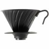 Gotejador de Aço Hario V60 Tamanho 02 com Base de Silicone, Preto Fosco - Café Perfeito em Casa ou no Escritório. Compre Agora na Nossa Loja Online!
