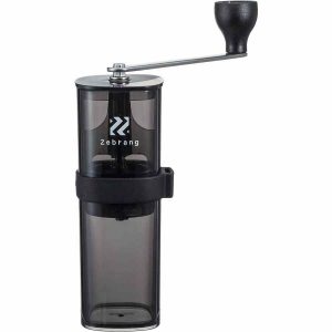 Moinho de café Hario Zebrang, elegante e prático para moer grãos frescos. Aprecie um café delicioso todos os dias!