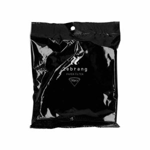 Filtros de papel branco Hario Zebrang V60 tamanho 02, 50 unidades para café fresco. Papel resistente e de qualidade. Ideal para filtros V60.