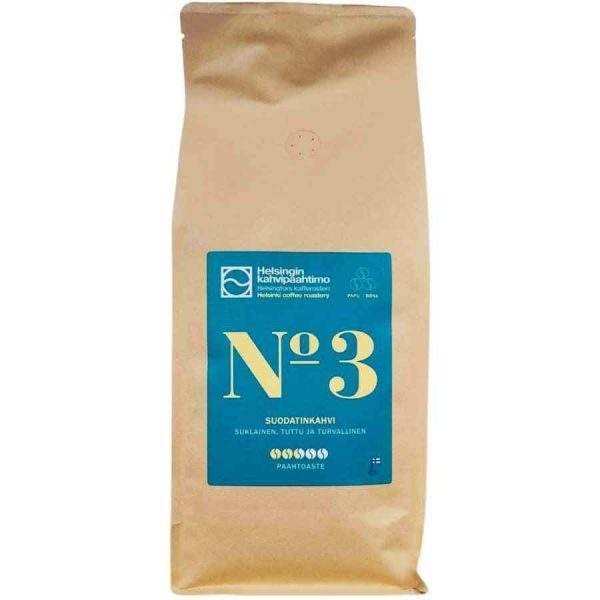 Mistura de torrefação de café de Helsínquia nº 3 - Aromático e autêntico sabor para os apreciadores de café exigentes. Compre já!