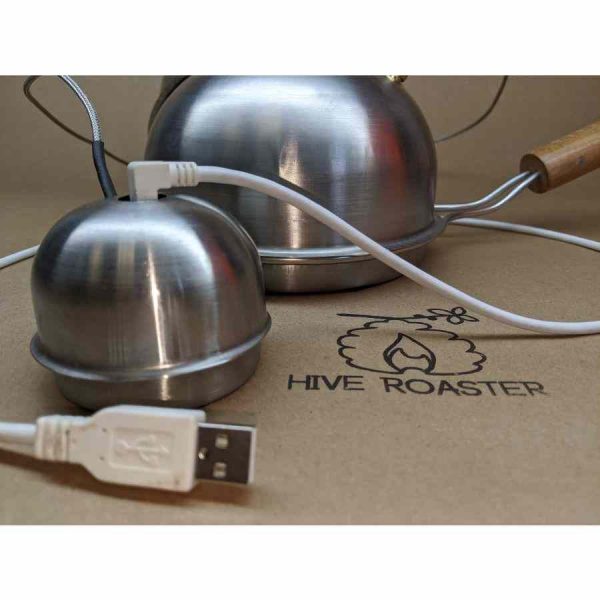 Conjunto torrador de café Hive Cascabel Plug and Play - Experimente o aroma único do café recém-torrado em casa! Ideal para degustação de amostras.
