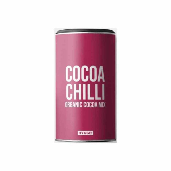 Pó para Beber Chilli de Cacau Orgânico Hygge 250 g - Delícia picante para desfrutar momentos aconchegantes, certificado orgânico.