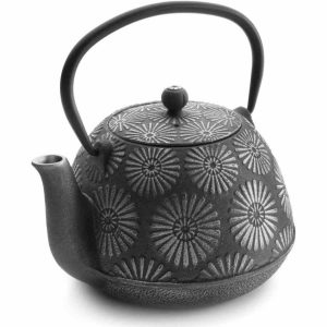 Bule de chá em ferro fundido Ibili 1,2 l, design floral para momentos únicos de degustação. A qualidade Ibili ao seu serviço!