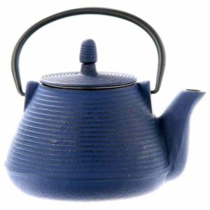 Bule de Ferro Fundido Ibili 1000 ml, Azul - Elegância e funcionalidade num único produto artesanal para chá. Compre online e desfrute!