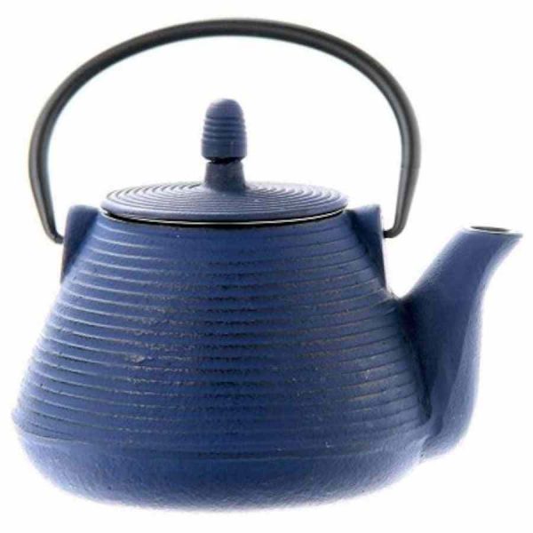 Bule de Ferro Fundido Ibili 1000 ml, Azul - Elegância e funcionalidade num único produto artesanal para chá. Compre online e desfrute!