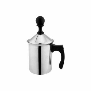 Espumante de leite ILSA para café da manhã, ideal para latte art. Delicie-se com esta malha dupla de alta qualidade!