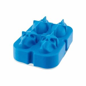 Molde de cubo de gelo em forma de caveira ILSA 3 x 4 cm para cocktails assustadores e divertidos. Adicione um toque sinistro às bebidas!