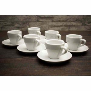 Conjunto de 6 xícaras de café expresso IPA Genova, elegantes e duráveis para saborear o seu café preferido. Ideal para os apreciadores de café.