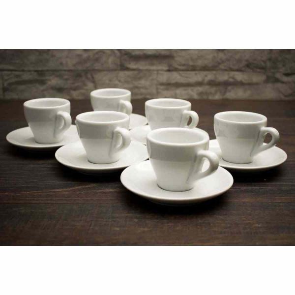 Conjunto de 6 xícaras de café expresso IPA Genova, elegantes e duráveis para saborear o seu café preferido. Ideal para os apreciadores de café.